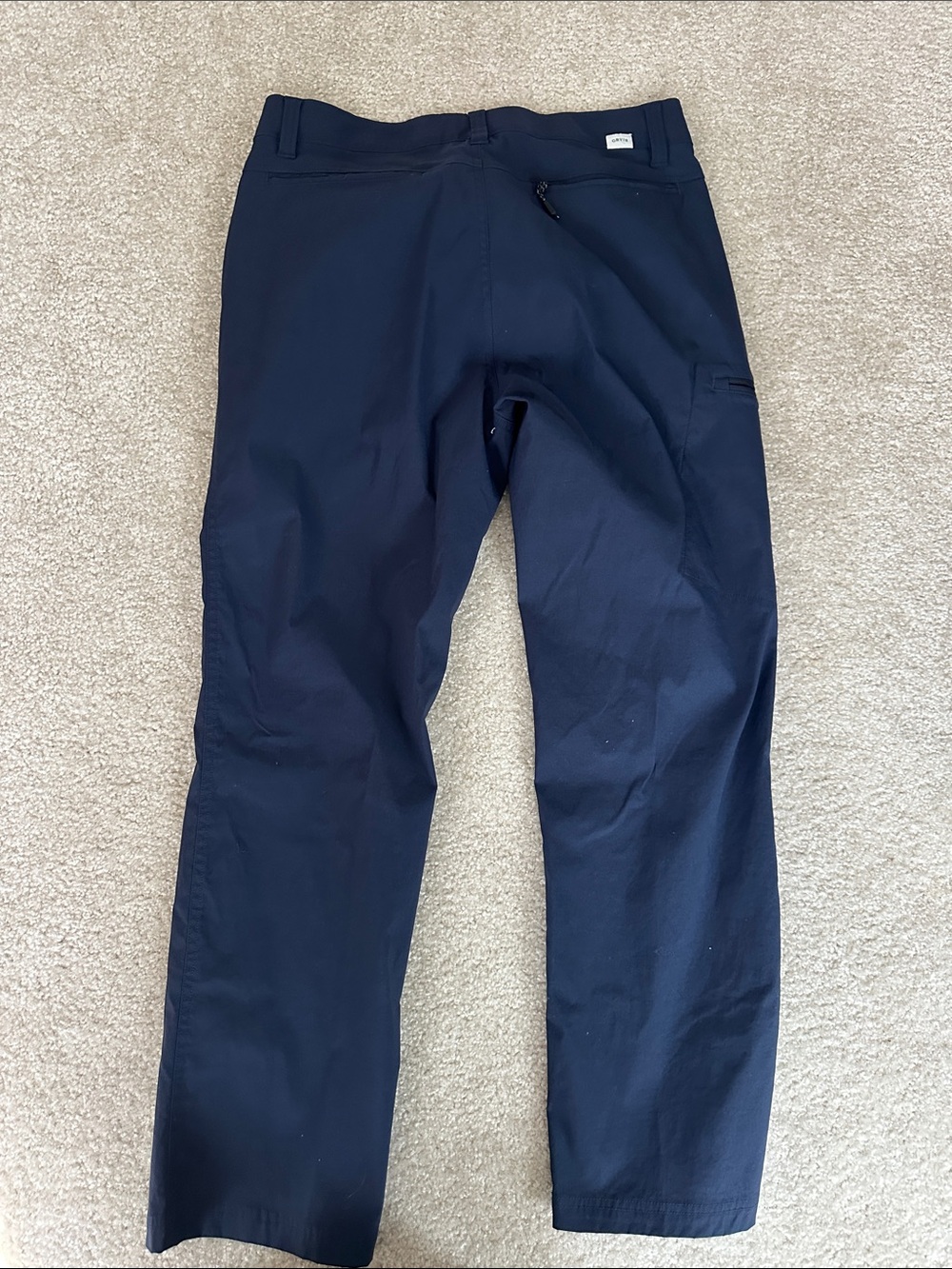 Men's Navy Stretch Casual Pants- Orvis - Picture 9 of 9